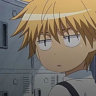 ▪️ Anime, Mangá, Garoto, Personagem, Expressão, Cansado telegram sticker