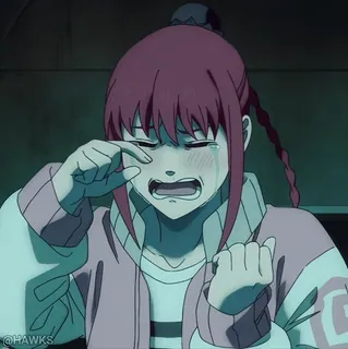 😭 anime, crying, sad, girl, emotion whatsapp sticker