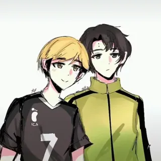 🦈 ICS Anime, Haikyuu, Pallavolo, Personaggi, Cartoni animati, Illustrazione telegram sticker