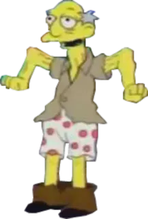 👖 Mr. Burns The Simpsons Mr. Burns, The Simpsons, Cartoon, Animated telegram sticker