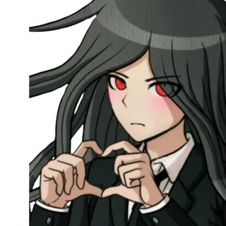 ❤️ Izuru Kamukura Danganronpa Anime, Danganronpa, Izuru Kamukura, Video game, Personagem, Coração, Adesivo whatsapp sticker