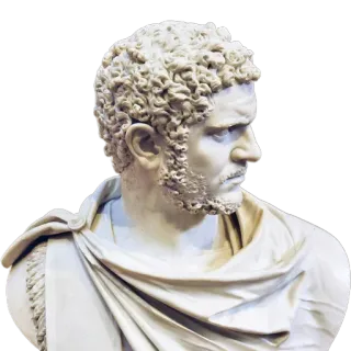 🤨 Caracalla statue, roman emperor, ancient rome, bust, sculpture, caracalla telegram sticker