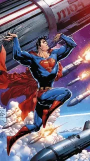 🦸‍♂ Superman superhero, comic book, rocket, action, flying telegram sticker