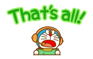 Doraemon's Animated Phrases telegram stickers