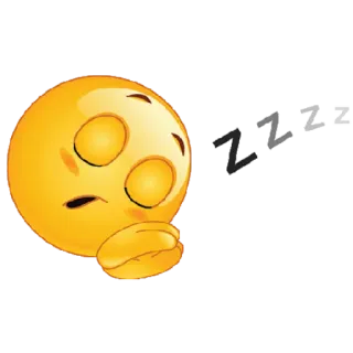 😴 zzz sommeil, emoji, dormir, fatigué, zzz whatsapp sticker