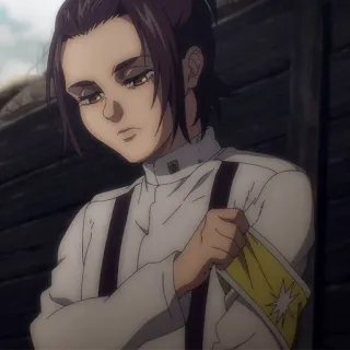 😞 Gabi Braun Attack on Titan Anime, Personagem, Attack on Titan, Gabi Braun, Militar, Braçadeira telegram sticker