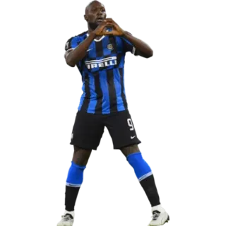 🙂 Romelu Lukaku soccer player, Inter Milan, sports, athlete, football, Belgian footballer telegram sticker