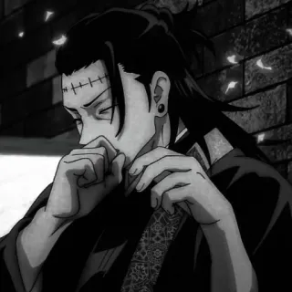 🚬 Suguru Geto Jujutsu Kaisen Anime, Manga, Utilisateur d'esprit maudit, Exorciste Jujutsu, Vilain telegram sticker