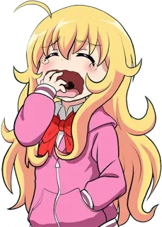 💤 Anime, Desenho animado, Chorando, Triste, Garota, Kawaii, Mangá telegram sticker