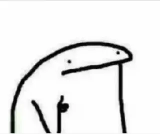 ❕ dibujo animado, monigote, florkofcows, pulgar arriba, meme, dibujo whatsapp sticker