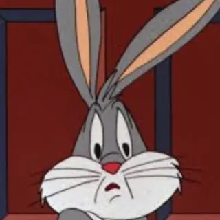 😟 Bugs Bunny dessin animé, lapin, drôle, Looney Tunes telegram sticker