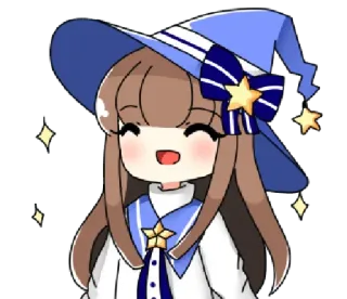 Cute Witch • @xxyuji whatsapp stickers