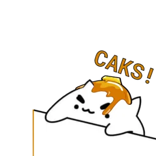 🙀 CAKS! แมว, มีม, เค้ก, แพนเค้ก telegram sticker