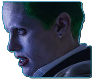 😒 The Joker Suicide Squad joker, suicide squad, villain, dc comics telegram sticker