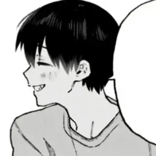 ❄️ 애니메이션, 만화, 소년, 만화, 미소 telegram sticker