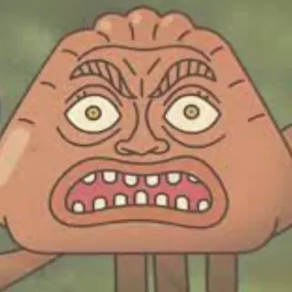 😨 Cartoon, Wütend, Gesicht, Figur whatsapp sticker