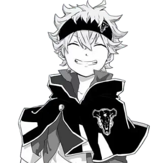 😄 Asta Black Clover anime, manga, black clover, asta, anime character, japanese animation whatsapp sticker