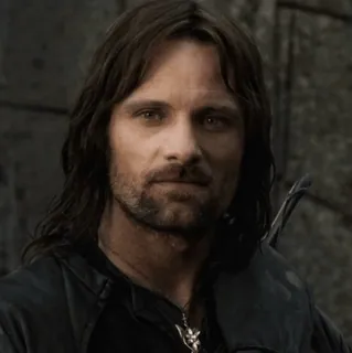 💍 Aragorn The Lord of the Rings aragorn, senhor dos anéis, viggo mortensen, fantasia, filme, personagem, guerreiro whatsapp sticker