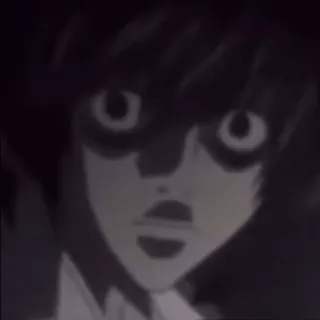 💀 L Lawliet Death Note telegram sticker