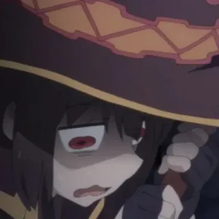 😨 Megumin Konosuba anime, manga, wizard, magic, konosuba telegram sticker