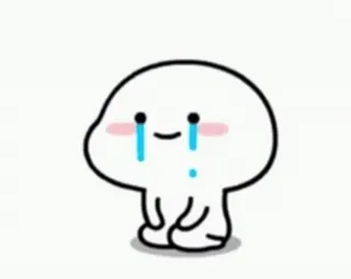😂 chorando, triste, lágrimas, emoção, desenho animado, personagem whatsapp sticker