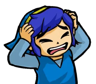 😫 Link Link, Legend of Zelda, Zelda, frustrado, estresado, dibujos animados, videojuego telegram sticker