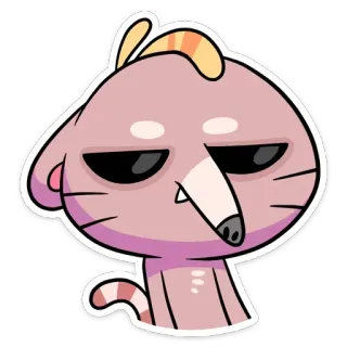 😒 cartoon, sticker, funny, illustration whatsapp sticker