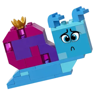 🐌 Lego, Lumaca, Cartone animato, Carino, Giocattolo, Mattone telegram sticker