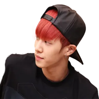 😐 person, man, hat, red hair, casual, portrait telegram sticker