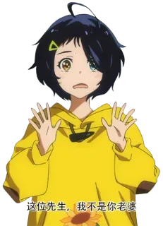 ❌ 这位先生，我不是你老婆 Anime, Sticker, Weiblich, Charakter telegram sticker