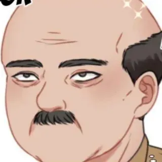 🐽 OK homme, dessin animé, ok, tête, visage whatsapp sticker