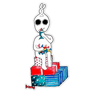 🍬 stiker, kartun, figur, hadiah telegram sticker