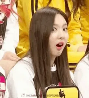 ☕️ Nayeon Nayeon, K-pop, TWICE, funny face, shocked, surprised whatsapp sticker