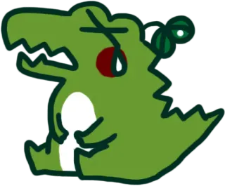 🤢 buaya, aligator, kartun, hewan, reptil, sedih telegram sticker