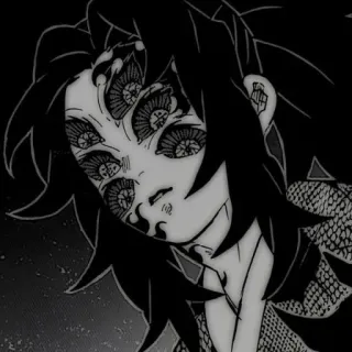 🌾 Kokushibo Demon Slayer demon, Kokushibo, Demon Slayer, anime, manga, monster, eyes telegram sticker