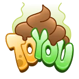 💩 To YOU Cartoon, Kacke, Sarkastisch, Lustig, Witz, Ekelig whatsapp sticker