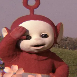 💭 Po Teletubbies Télétubbies, Po, télévision, personnage, enfants telegram sticker
