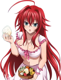 🩸 Rias Gremory High School DxD アニメ, キャラクター, 赤髪, 女性, 漫画 telegram sticker