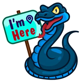 Blue_Snake telegram stickers