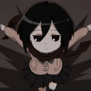 🀄 Mikasa Ackerman Attack on Titan Anime, Manga, Chibi, Fanart, Personnage, Mikasa, L'Attaque des Titans telegram sticker