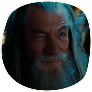 😜 Gandalf Lord of the Rings 마법사, 판타지, 영화, 마법 telegram sticker