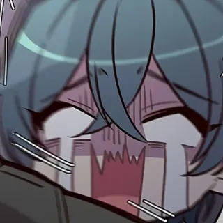 🫐 menangis, anime, manga, sedih, emosional whatsapp sticker