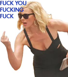 🖕 FUCK YOU
FUCKING
FUCK Stinkefinger, beleidigend, Frau, Sonnenbrille, wütend telegram sticker