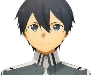 🙂 Kirito Sword Art Online anime, manga, sword art online, kirito, character, animation telegram sticker