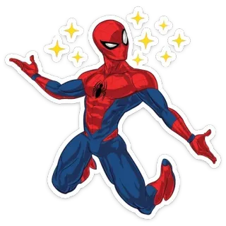 🤩 Spider-Man superhero, marvel, spider-man, comic book, sticker telegram sticker