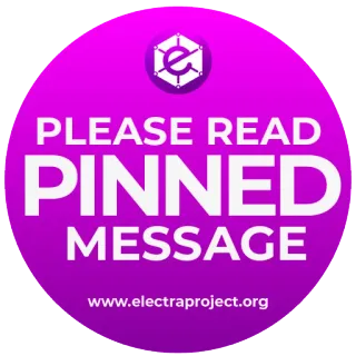 👁 PLEASE READ PINNED MESSAGE
www.electraproject.org mensagem, fixado, lido, electraproject, informação telegram sticker
