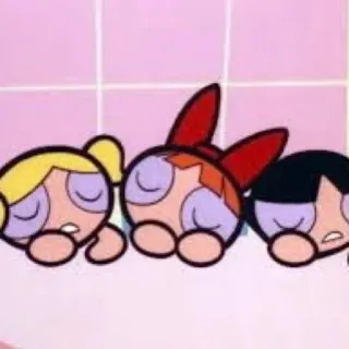 💤 Powerpuff Girls cartoni animati, Le Superchicche, Lolly, Dolly, Polly telegram sticker
