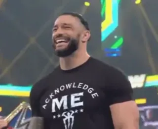 🤣 Roman Reigns Acknowledge Me Wrestling, WWE, Roman Reigns, Sport whatsapp sticker