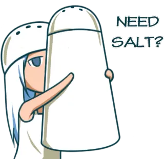 ❓ NEED
SALT? sel, nourriture, cuisine, mème, salé whatsapp sticker
