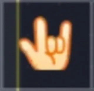 🤟 Rock, Gerakan tangan, Emoji, Metal, Tanduk telegram sticker